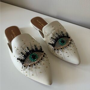 Kurg Geiger Evil Eye Mules, Size 38